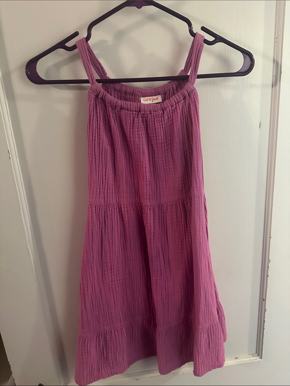 Cat & Jack Girls' Mauve Pink Tiered Sundress